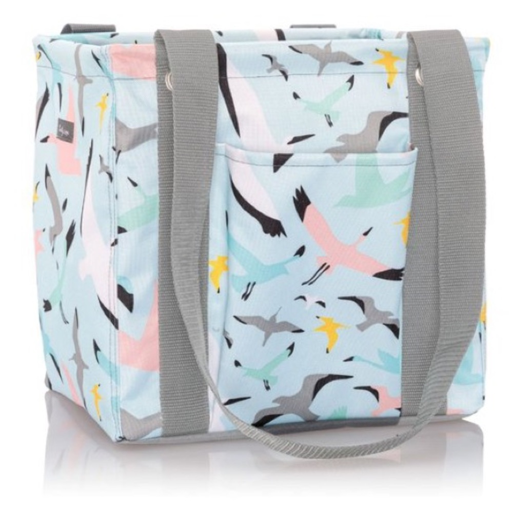 🆕 Thirty One Small Utility Tote Bag in FLIGHTS OF FANCY 🐦 - Picture 2 of 4